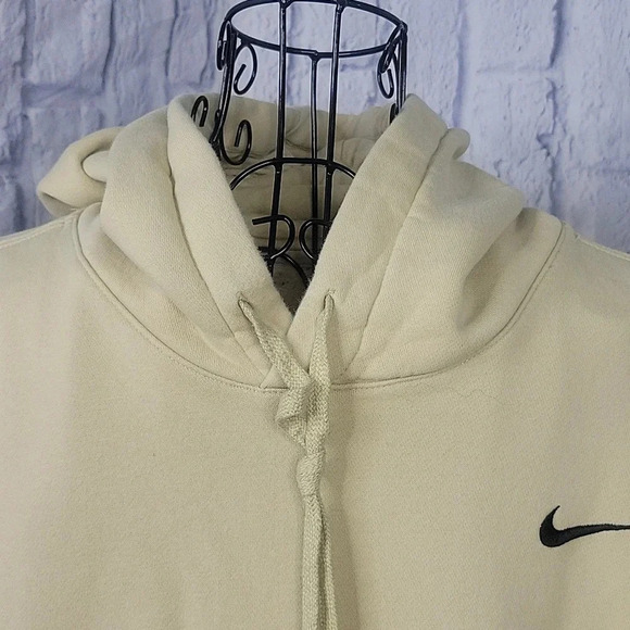 VINTAGE NIKE Y2K Hoodie Yellow Deadstock Swoosh Men's Pullover Sweatshirt 2XL - Picture 3 of 8